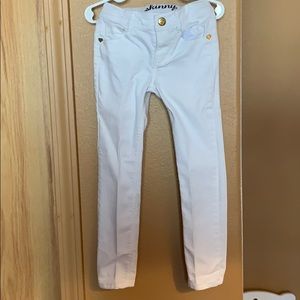 Little girls white pants